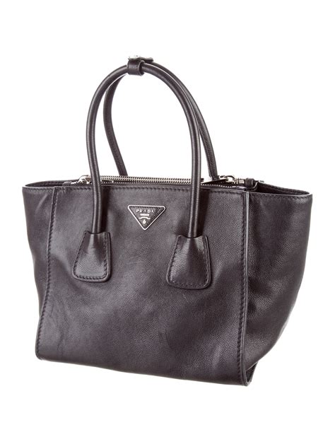 prada glace calf tote|PRADA Glace Calf Shopping Tote Argilla .